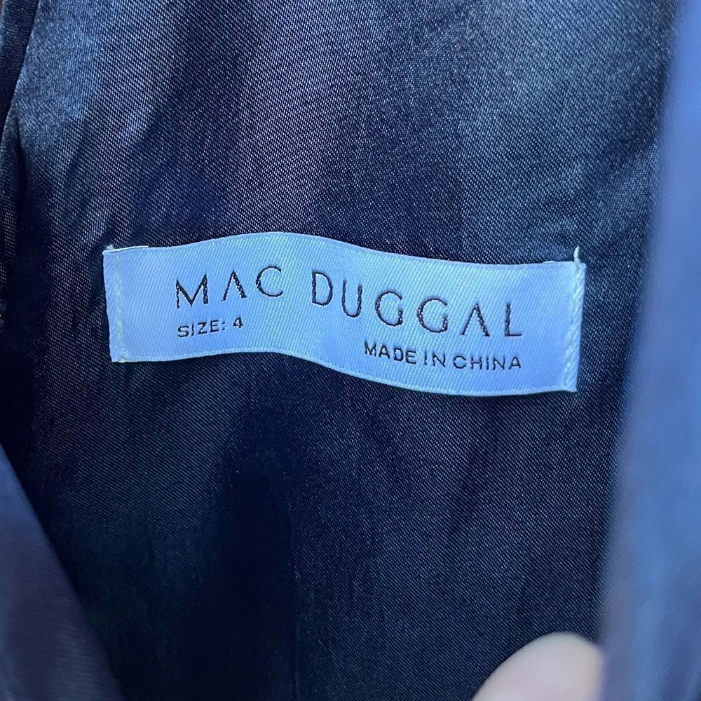 Mac Duggal Plunging Ruffle A line Dress size 4 NWT - Picture 5 of 6